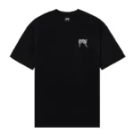 REVENGE EMBROIDERED BASIC TEE BLACK/WHITE