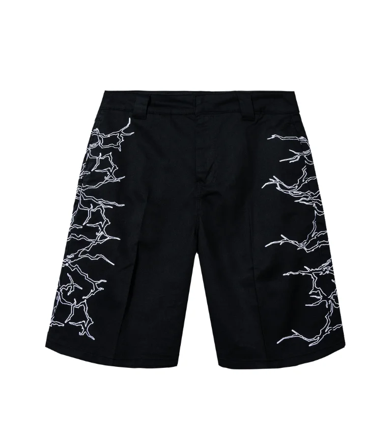LIGHTNING WORK SHORTS BLACK/WHITE LIGHTNING WORK SHORTS BLACK/WHITE