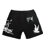 Revenge Graffiti Dove Shorts Black