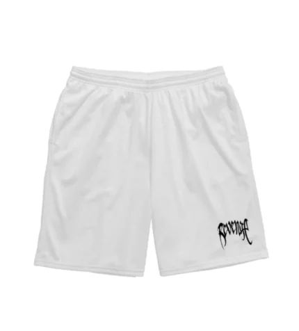 BASIC MESH SHORTS WHITE/BLACK