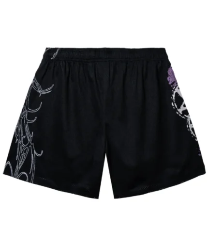 REVENGE ABANDONED MESH SHORTS BLACK/PURPLE