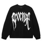 Revenge Arch Logo Knit Sweater Black/White
