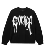 Revenge Arch Logo Knit Sweater Black/White