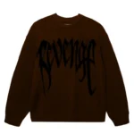 Revenge Arch Logo Knit Sweater Brown/Black