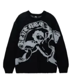 Revenge Cherub Knit Sweater Black/Grey